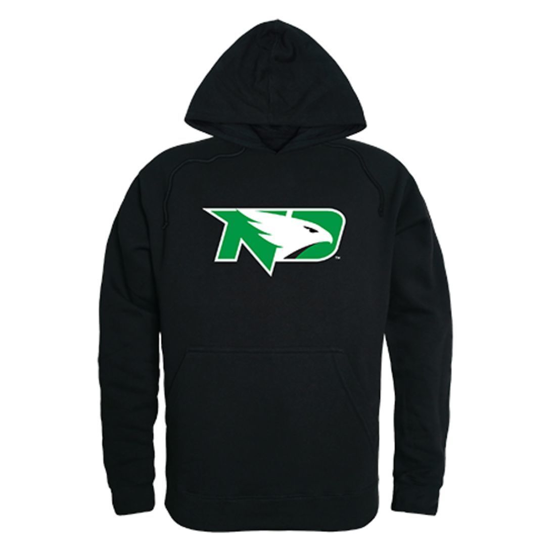 University of North Dakota Fighting Sioux Freshman Pullover Sweatshirt Hoodie Black-Campus-Wardrobe