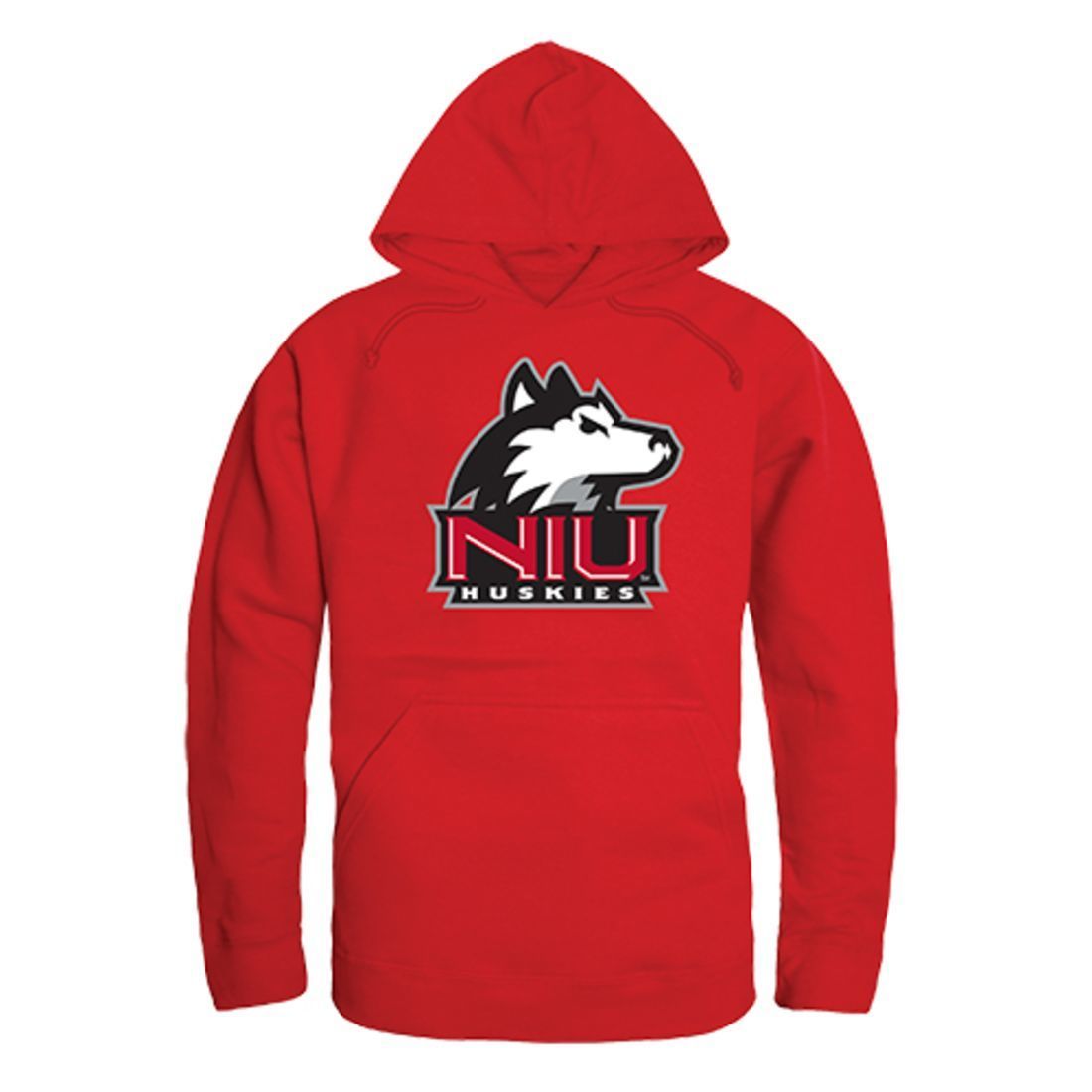 NIU Northern Illinois University Huskies Freshman Pullover Sweatshirt Hoodie Red-Campus-Wardrobe