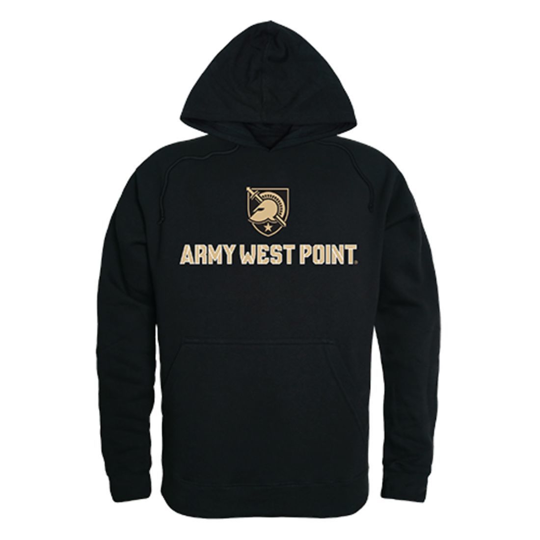 USMA United States Military Academy Army Black Nights Freshman Pullover Sweatshirt Hoodie Black-Campus-Wardrobe