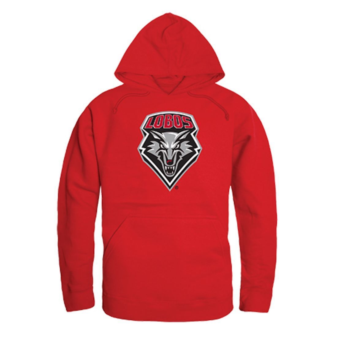 University of New Mexico Lobo Louie Freshman Pullover Sweatshirt Hoodie Red-Campus-Wardrobe