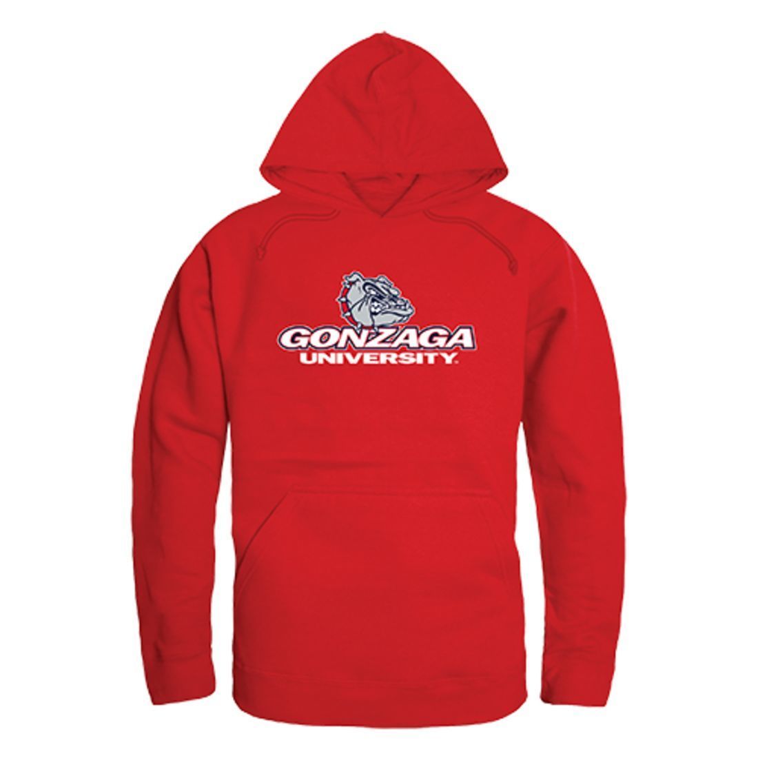 Gonzaga University Bulldogs Freshman Pullover Sweatshirt Hoodie Red-Campus-Wardrobe