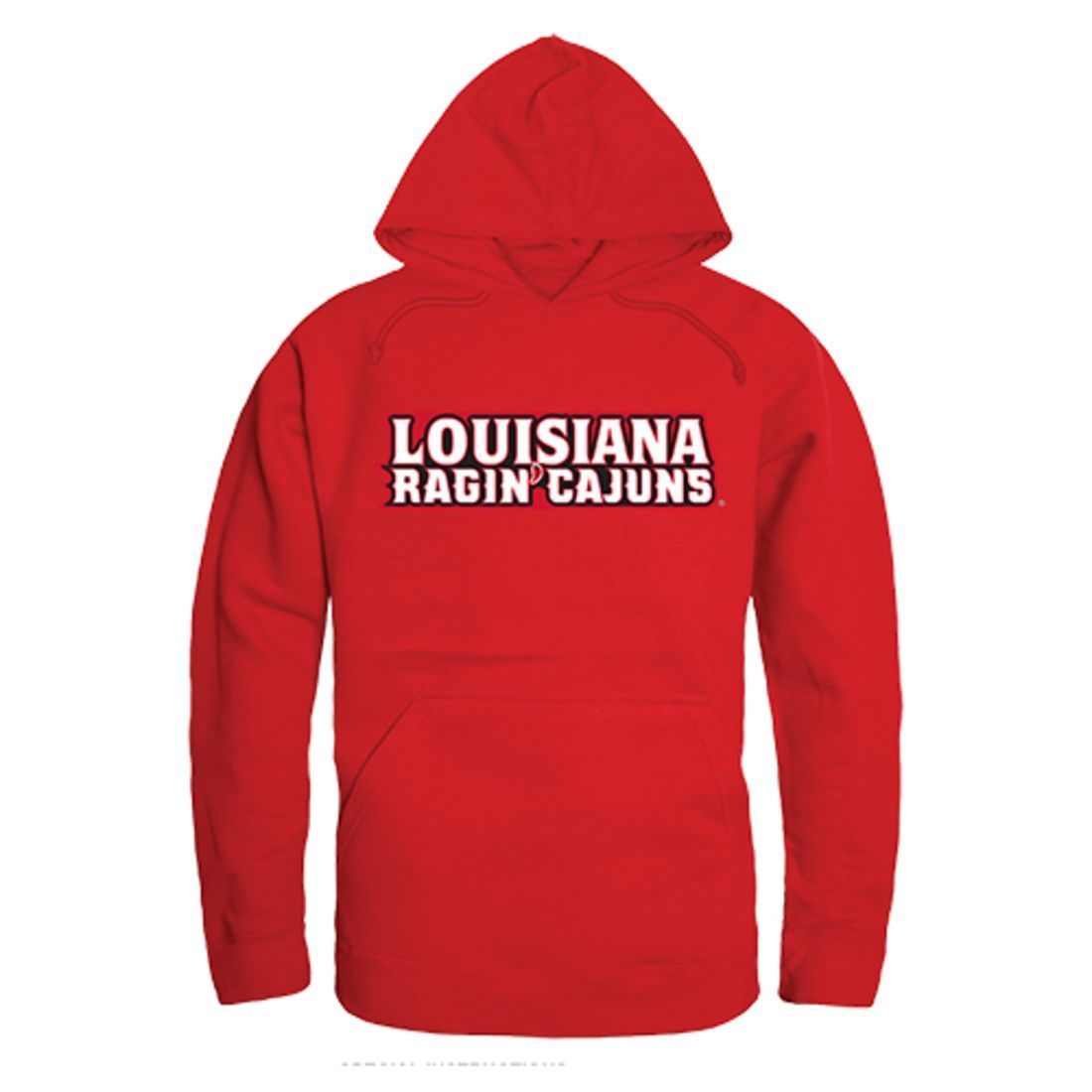 University of Louisiana at Lafayette Ragin' Cajuns Freshman Pullover Sweatshirt Hoodie Red-Campus-Wardrobe
