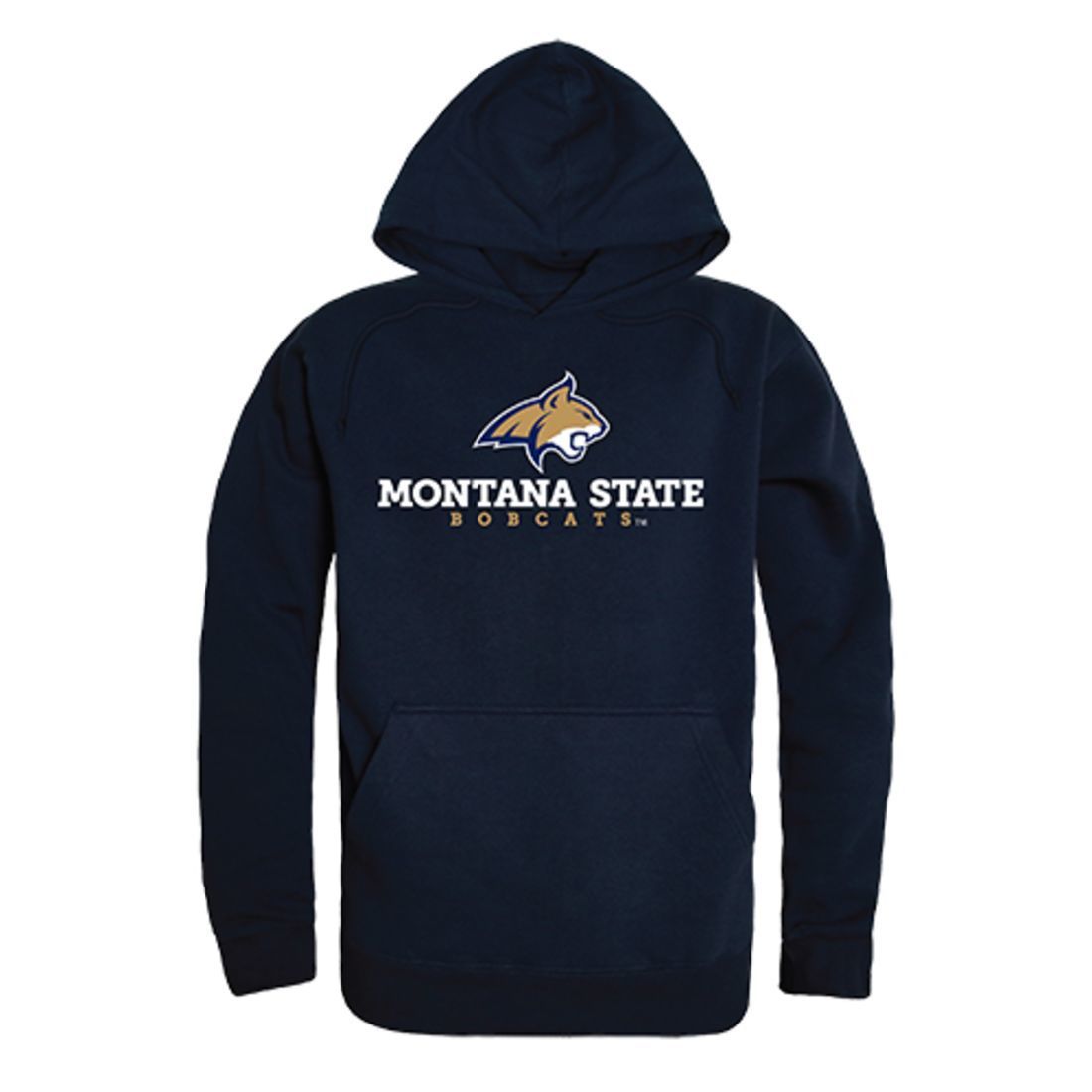 Montana State University Bobcats Freshman Pullover Sweatshirt Hoodie Navy-Campus-Wardrobe