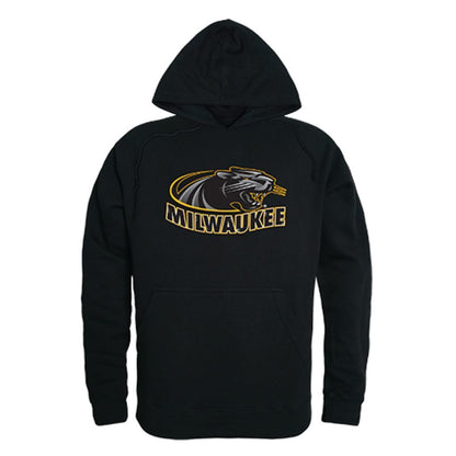 University of Wisconsin Milwaukee Panthers Freshman Pullover Sweatshirt Hoodie Black-Campus-Wardrobe