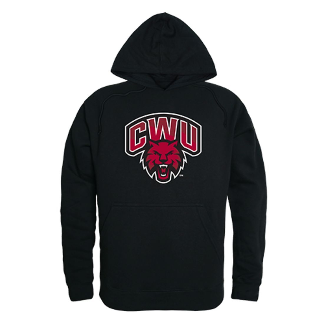 Central Washington University Wildcats Freshman Pullover Sweatshirt Hoodie Black-Campus-Wardrobe