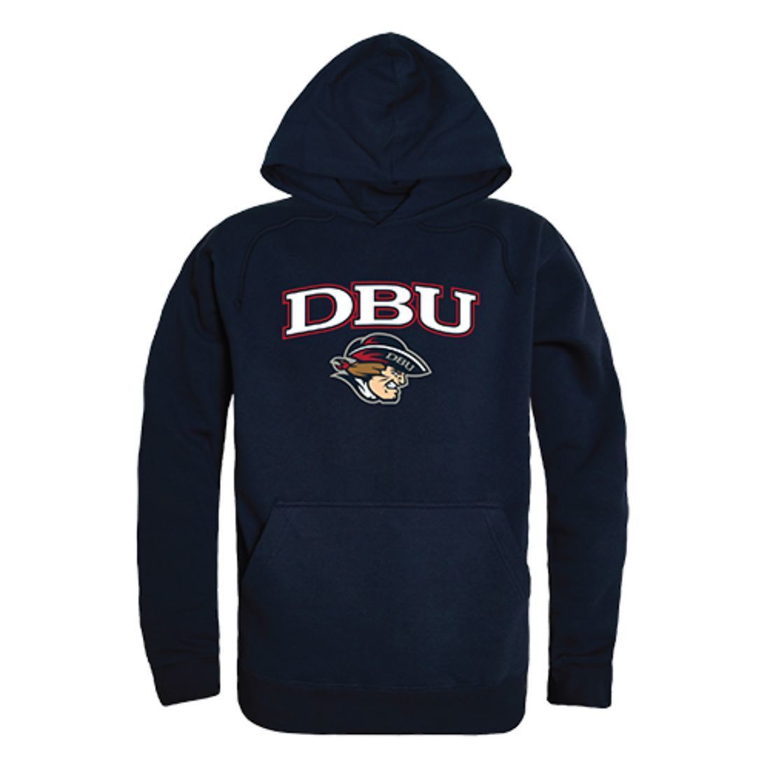 Dallas Baptist University Patriot Freshman Pullover Sweatshirt Hoodie Navy-Campus-Wardrobe