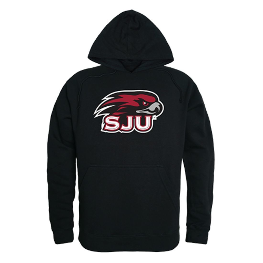 Saint Joseph's University Hawks Freshman Pullover Sweatshirt Hoodie Black-Campus-Wardrobe