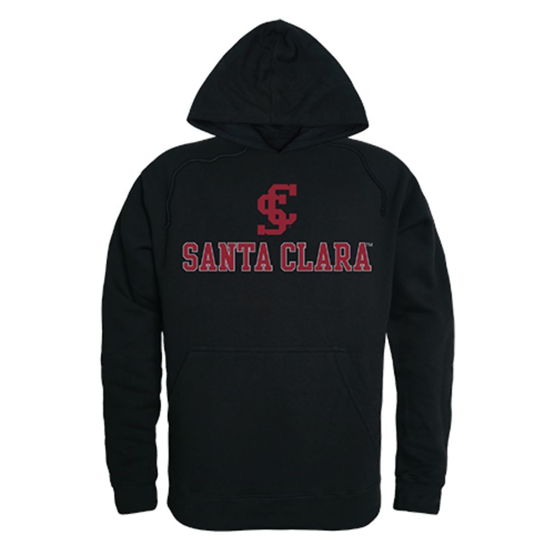 Santa Clara University Broncos Freshman Pullover Sweatshirt Hoodie Black-Campus-Wardrobe