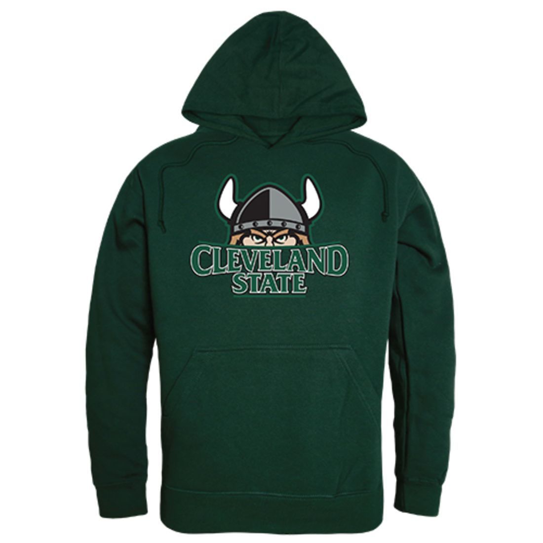 CSU Cleveland State University Freshman Pullover Sweatshirt Hoodie Forest Green-Campus-Wardrobe