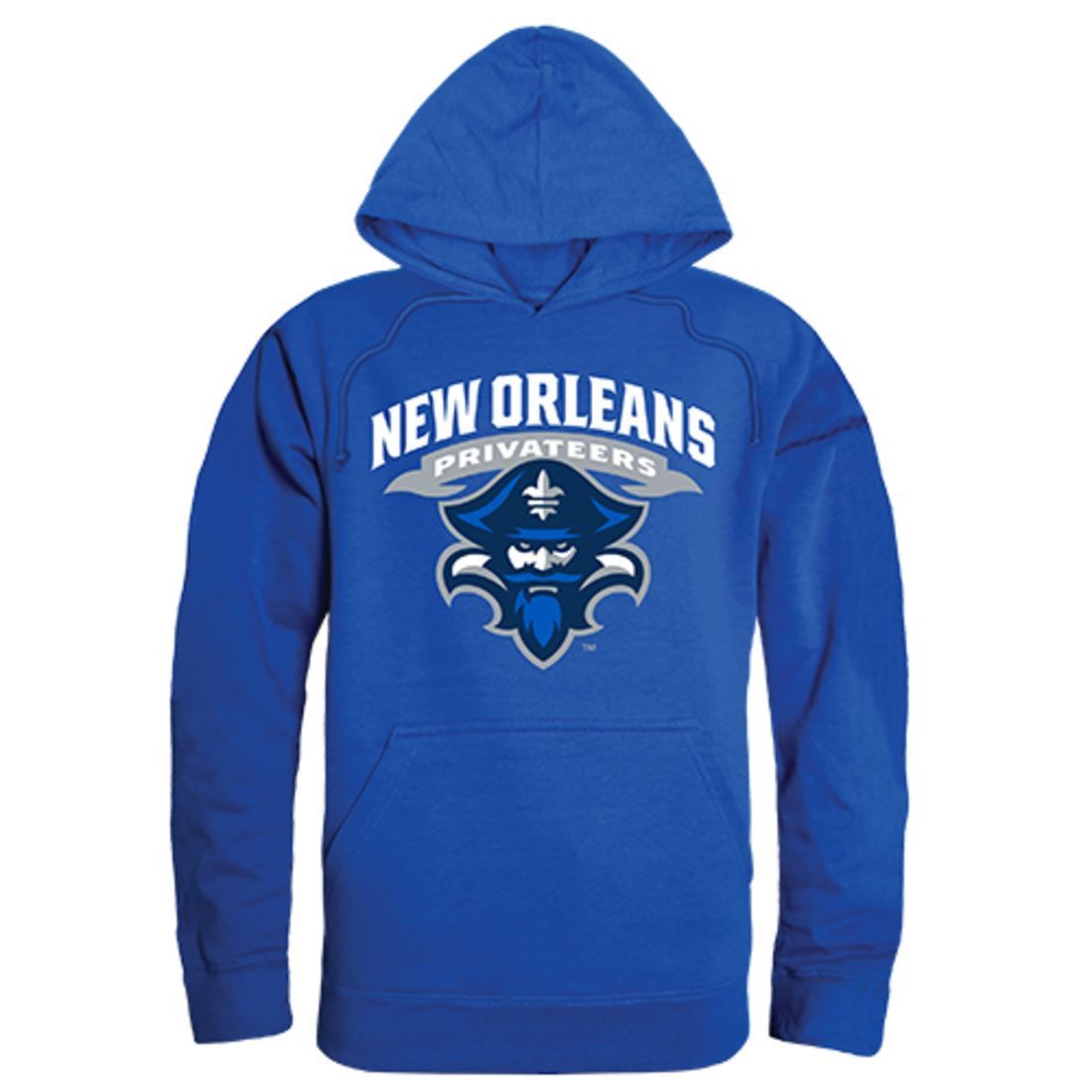 UNO University of New Orleans Freshman Pullover Sweatshirt Hoodie Royal Blue-Campus-Wardrobe