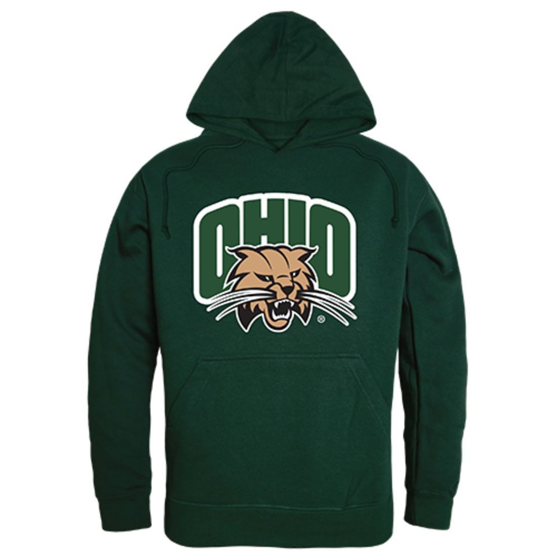Ohio University Freshman Pullover Sweatshirt Hoodie Forest Green-Campus-Wardrobe