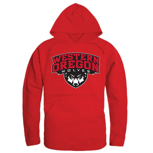 WOU Western Oregon University Freshman Pullover Sweatshirt Hoodie Red-Campus-Wardrobe