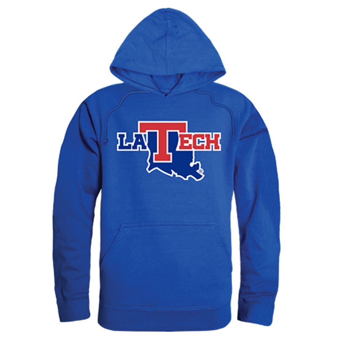Louisiana Tech University Freshman Pullover Sweatshirt Hoodie Royal Blue-Campus-Wardrobe