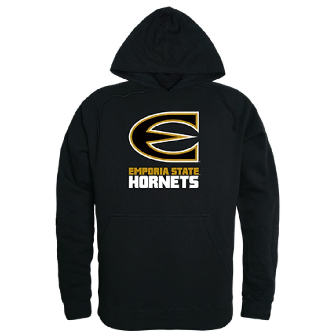 Emporia State University Freshman Pullover Sweatshirt Hoodie Black-Campus-Wardrobe