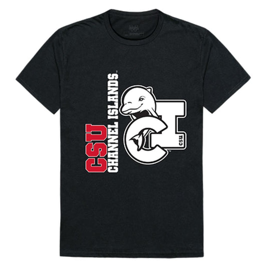CSUCI CalIfornia State University Channel Islands The Dolphins Ghost T-Shirt Black-Campus-Wardrobe