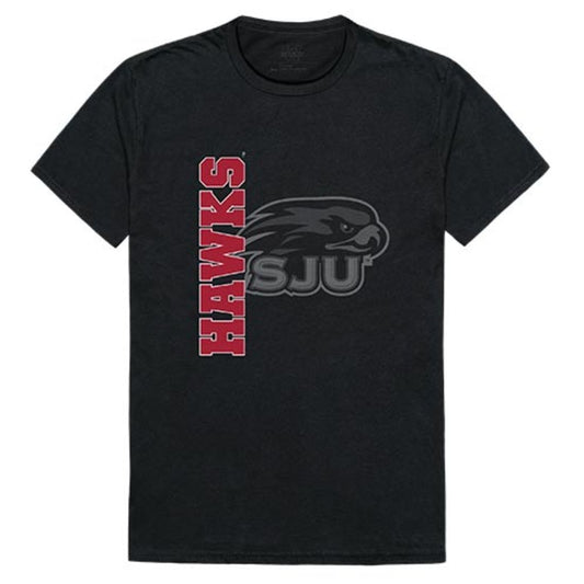 SJU Saint Joseph's University Hawks Ghost T-Shirt Black-Campus-Wardrobe