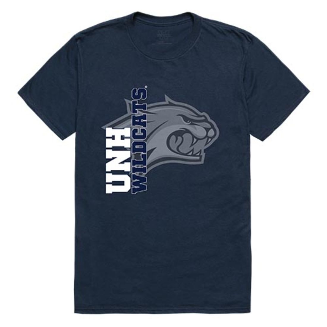 UNH University of New Hampshire Wildcats Ghost T-Shirt Navy-Campus-Wardrobe