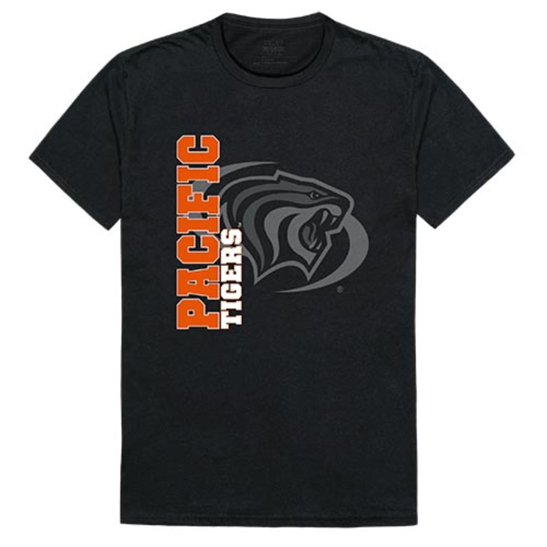 University of the Pacific Tigers Ghost T-Shirt Black-Campus-Wardrobe