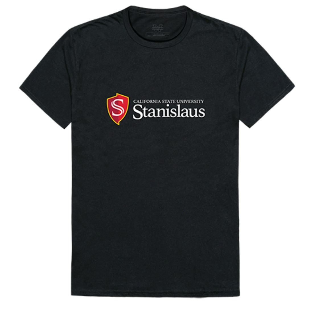 Cal State University Stanislaus Warriors Institutional T-Shirt Black-Campus-Wardrobe