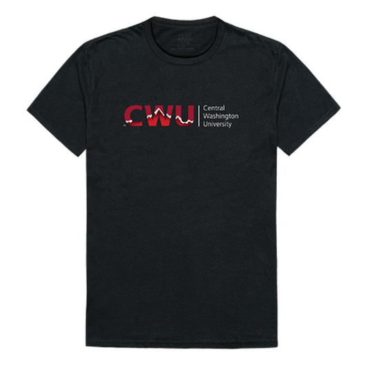 CWU Central Washington University Wildcats Institutional T-Shirt Black-Campus-Wardrobe