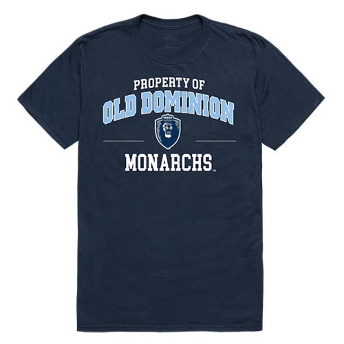 ODU Old Dominion University Monarchs Property T-Shirt Navy-Campus-Wardrobe