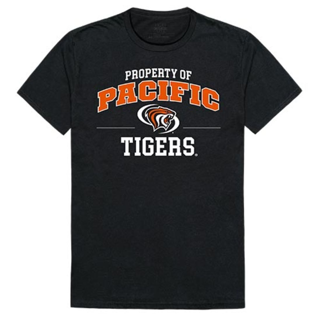 University of the Pacific Tigers Property T-Shirt Black-Campus-Wardrobe