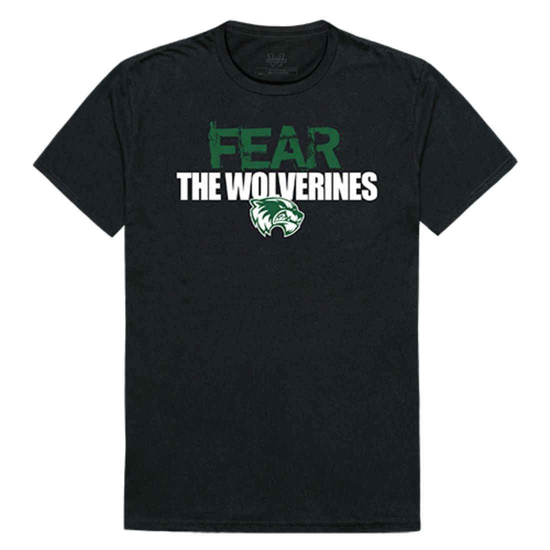 UVU Utah Valley University Wolverines Fear T-Shirt Black-Campus-Wardrobe