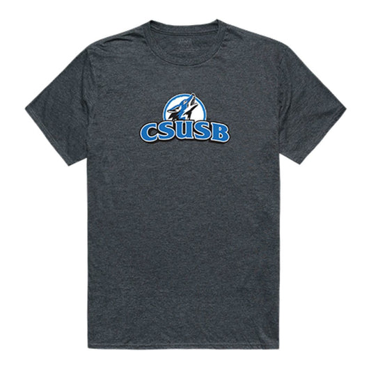 CSUSB Cal State University San Bernardino Coyotes Cinder T-Shirt Heather Charcoal-Campus-Wardrobe
