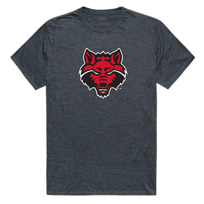 Arkansas A-State University Red Wolves Cinder T-Shirt Heather Charcoal-Campus-Wardrobe