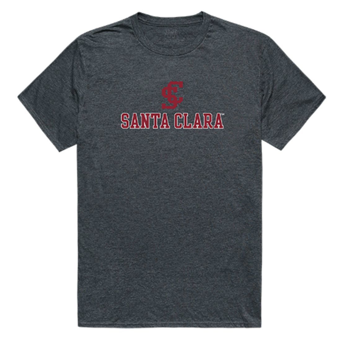 SCU Santa Clara University Broncos Cinder T-Shirt Heather Charcoal-Campus-Wardrobe