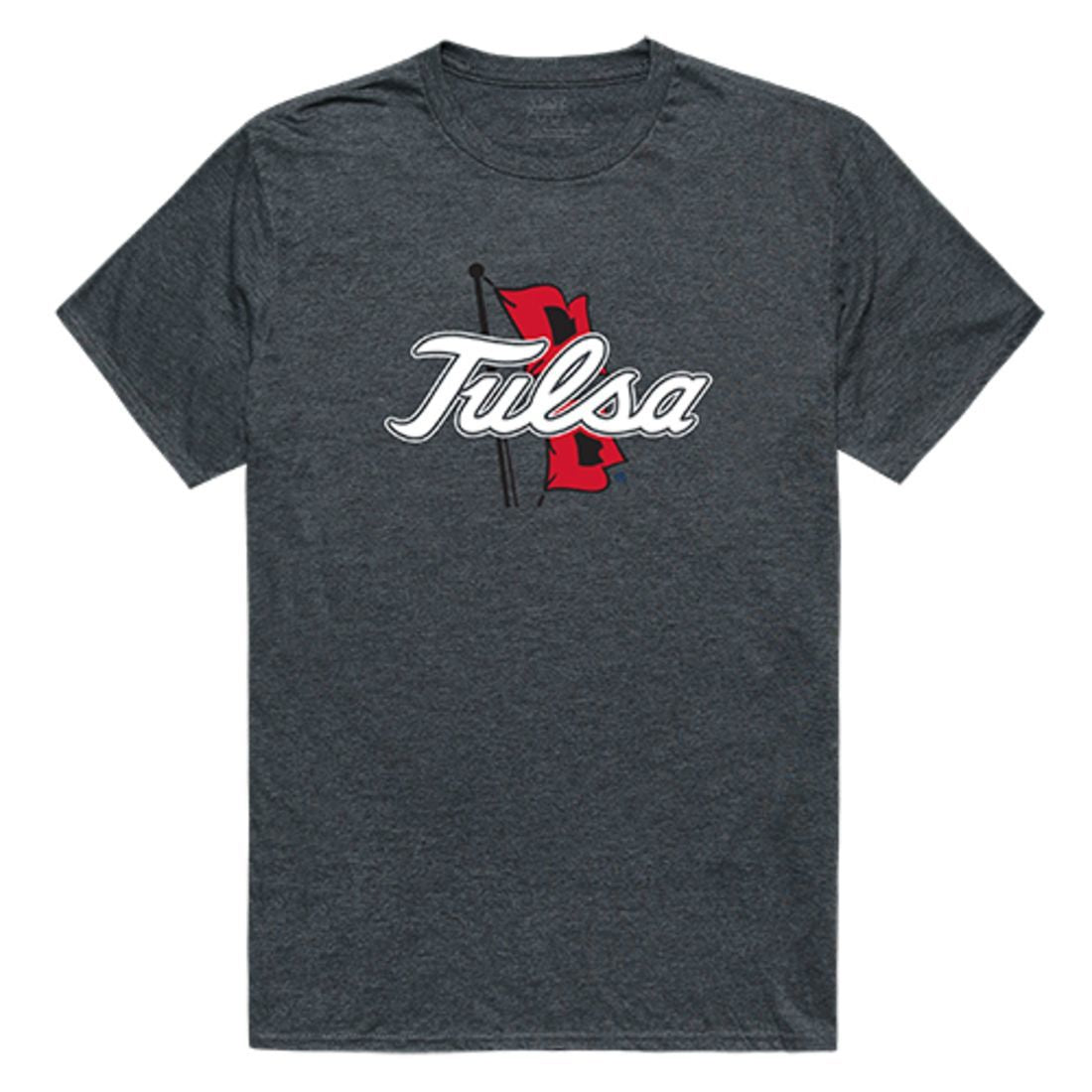 University of Tulsa Golden Hurricane Cinder T-Shirt Heather Charcoal-Campus-Wardrobe