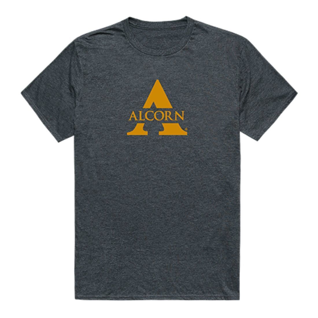 Alcorn State University Braves Cinder Tee T-Shirt Heather Charcoal-Campus-Wardrobe