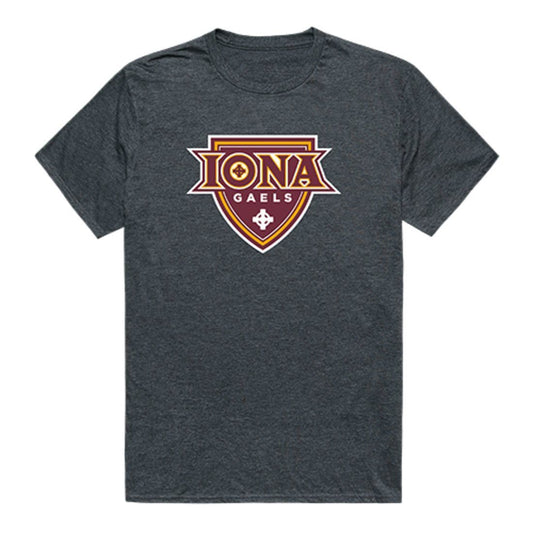 Iona College Gaels Cinder Tee T-Shirt Heather Charcoal-Campus-Wardrobe