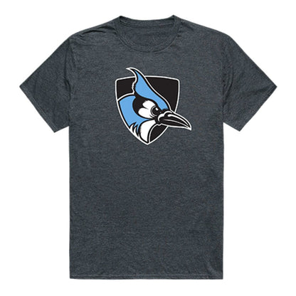 JHU Johns Hopkins University Blue Jays Cinder Tee T-Shirt Heather Charcoal-Campus-Wardrobe