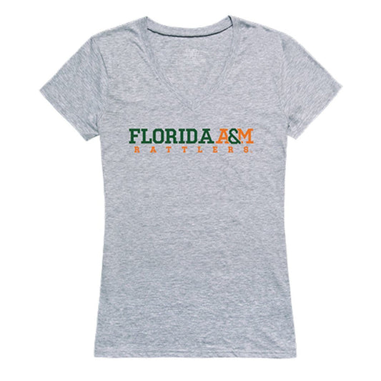 FAMU Florida A&M University Womens Seal Tee T-Shirt Heather Grey-Campus-Wardrobe