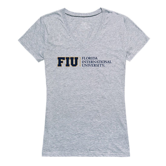 FIU Florida International University Womens Seal Tee T-Shirt Heather Grey-Campus-Wardrobe
