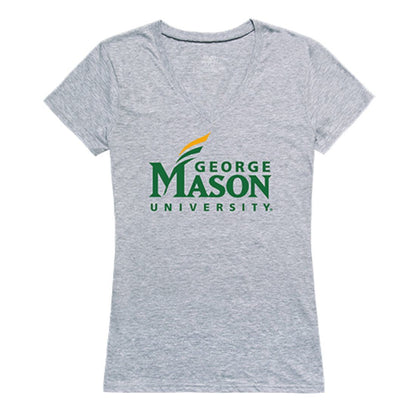 GMU George Mason University Womens Seal Tee T-Shirt Heather Grey-Campus-Wardrobe