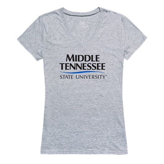 MTSU Middle Tennessee State University Womens Seal Tee T-Shirt Heather Grey-Campus-Wardrobe