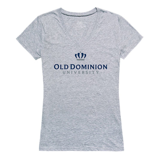 ODU Old Dominion University Womens Seal Tee T-Shirt Heather Grey-Campus-Wardrobe