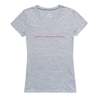 SCU Santa Clara University Womens Seal Tee T-Shirt Heather Grey-Campus-Wardrobe