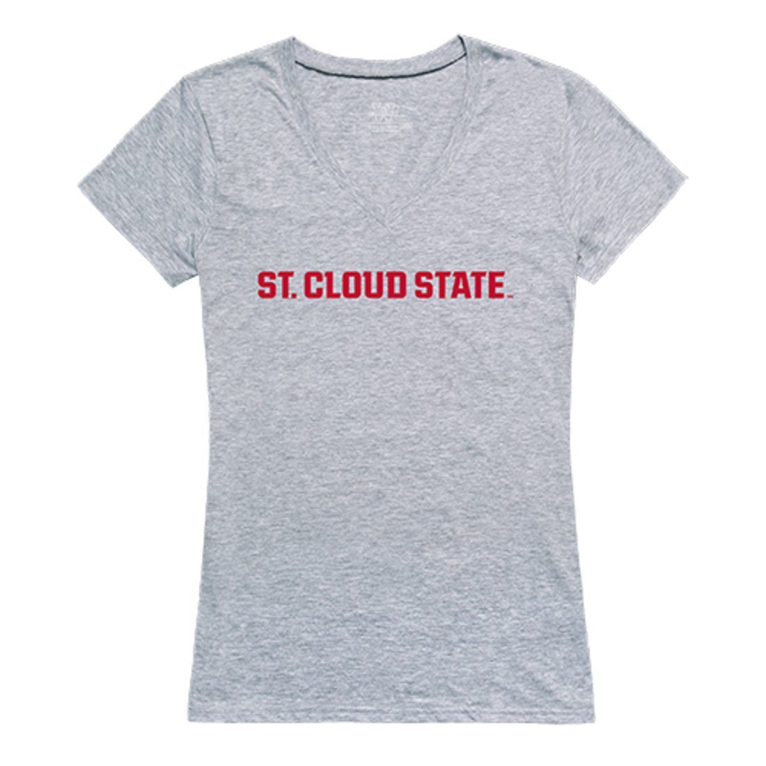 St. Cloud State University Womens Seal Tee T-Shirt Heather Grey-Campus-Wardrobe