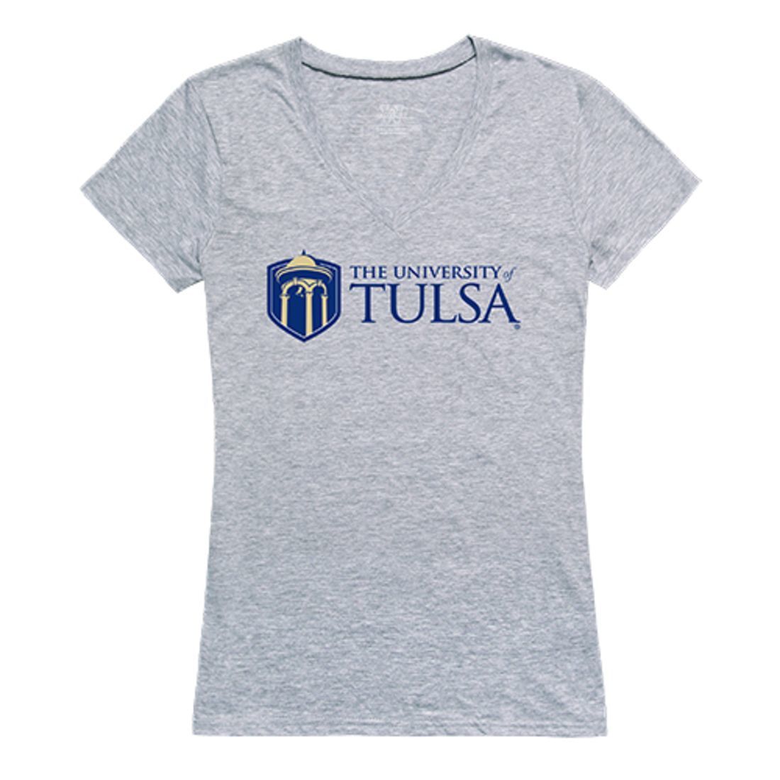 University of Tulsa Womens Seal Tee T-Shirt Heather Grey-Campus-Wardrobe