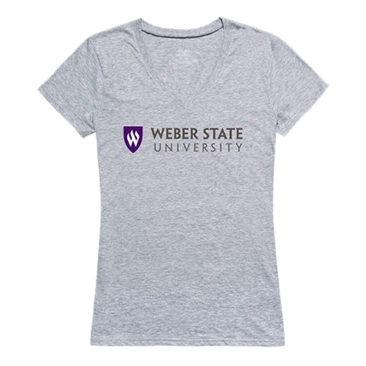 Weber State University Womens Seal Tee T-Shirt Heather Grey-Campus-Wardrobe