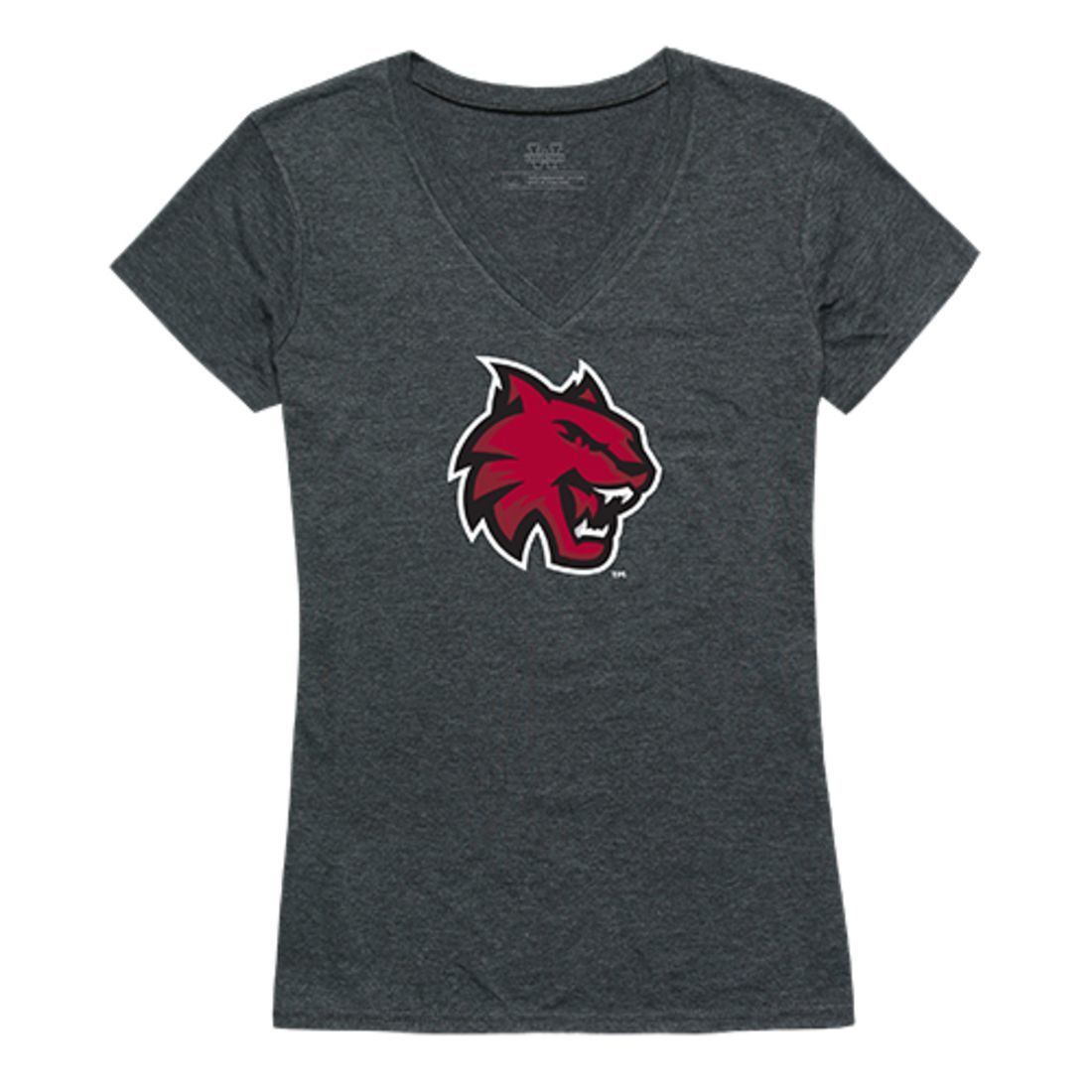 CWU Central Washington University Wildcats Womens Cinder Tee T-Shirt Heather Charcoal-Campus-Wardrobe