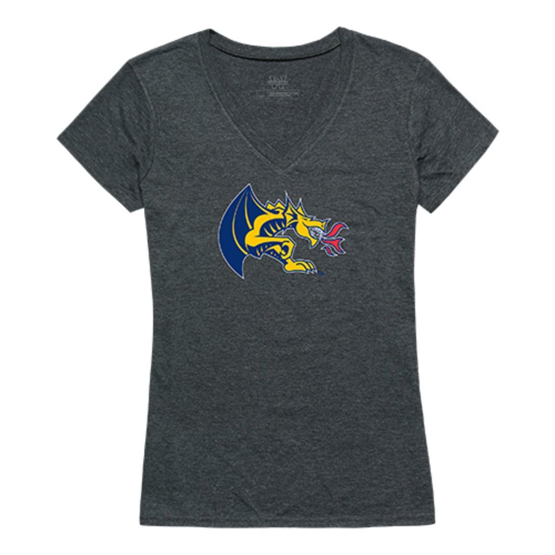 Drexel University Dragons Womens Cinder Tee T-Shirt Heather Charcoal-Campus-Wardrobe