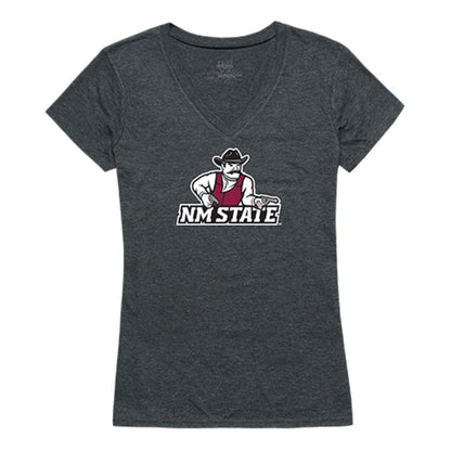 NMSU New Mexico State University Aggies Womens Cinder Tee T-Shirt Heather Charcoal-Campus-Wardrobe