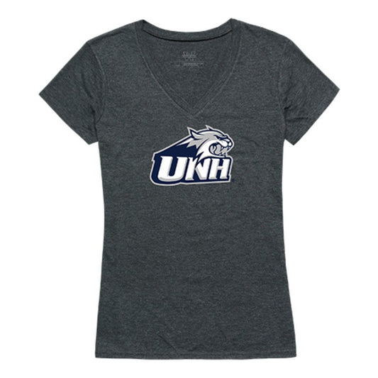 UNH University of New Hampshire Wildcats Womens Cinder Tee T-Shirt Heather Charcoal-Campus-Wardrobe