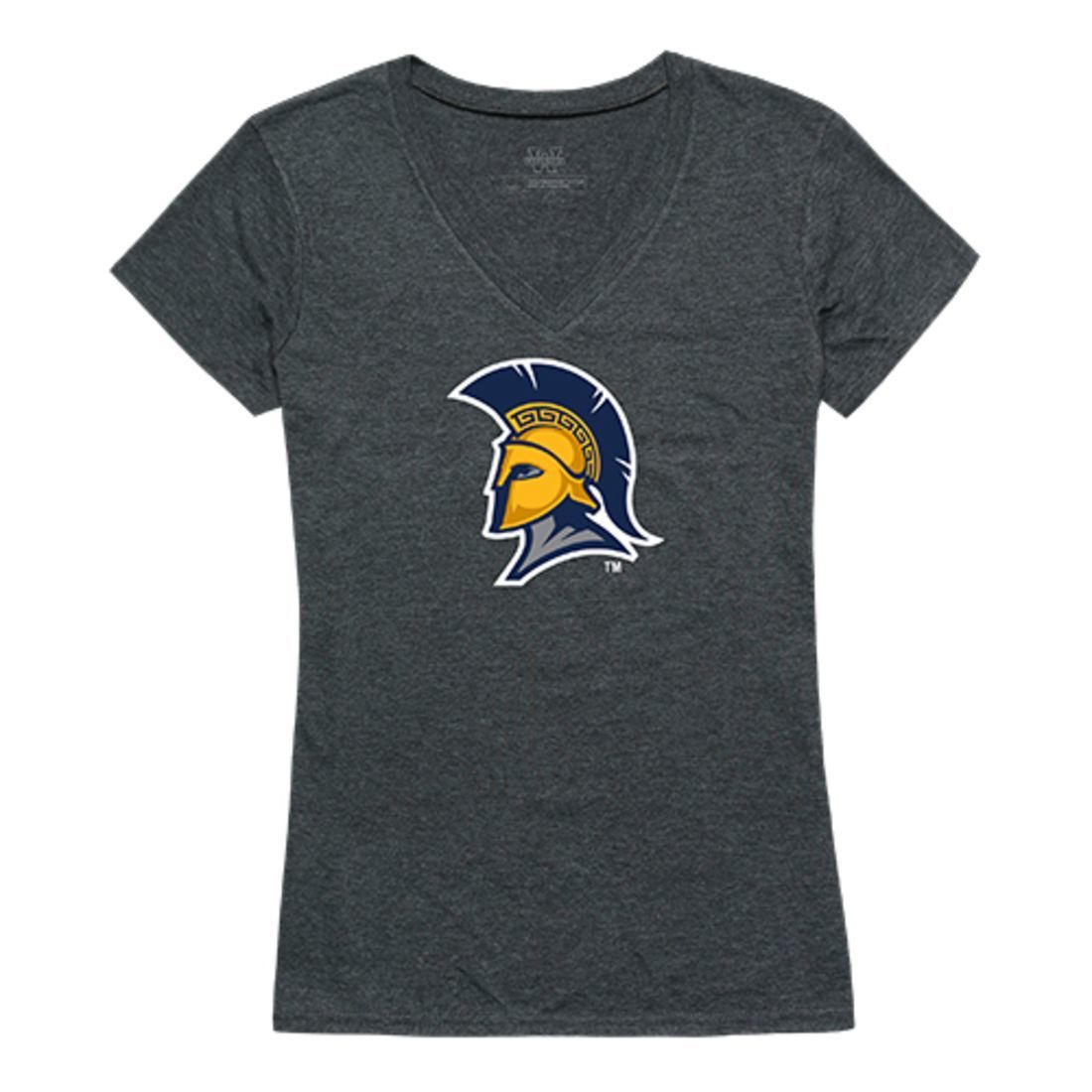 UNCG University of North Carolina at Greensboro Spartans Womens Cinder Tee T-Shirt Heather Charcoal-Campus-Wardrobe