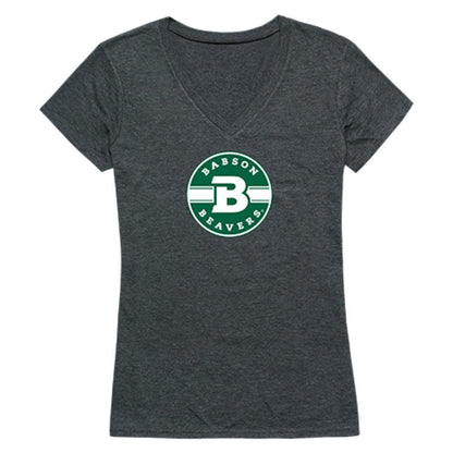 Babson College Beavers Womens Cinder T-Shirt Heather Charcoal-Campus-Wardrobe