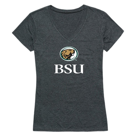 BSU Bemidji State University Beavers Womens Cinder T-Shirt Heather Charcoal-Campus-Wardrobe